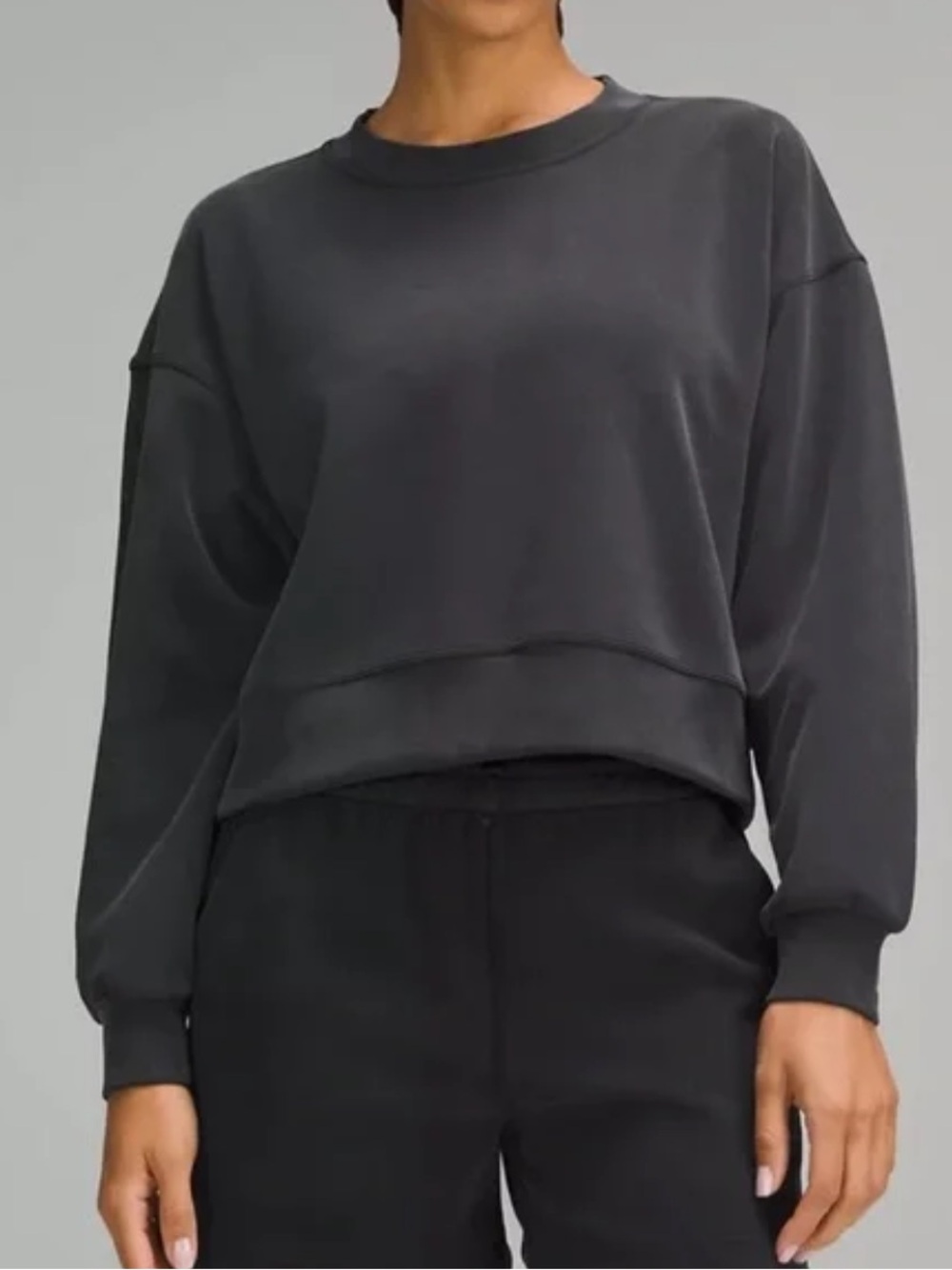 lululemon athletica Black Oversized Soft Stream Sweatshirt